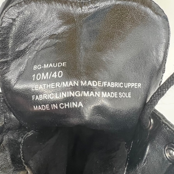 BCBGeneration Black Leather BG-Maude Block Heel Platform Boots Size 10 Women’s - Picture 3 of 16